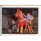 Magnet -  Tomtar Painting Dala Horse